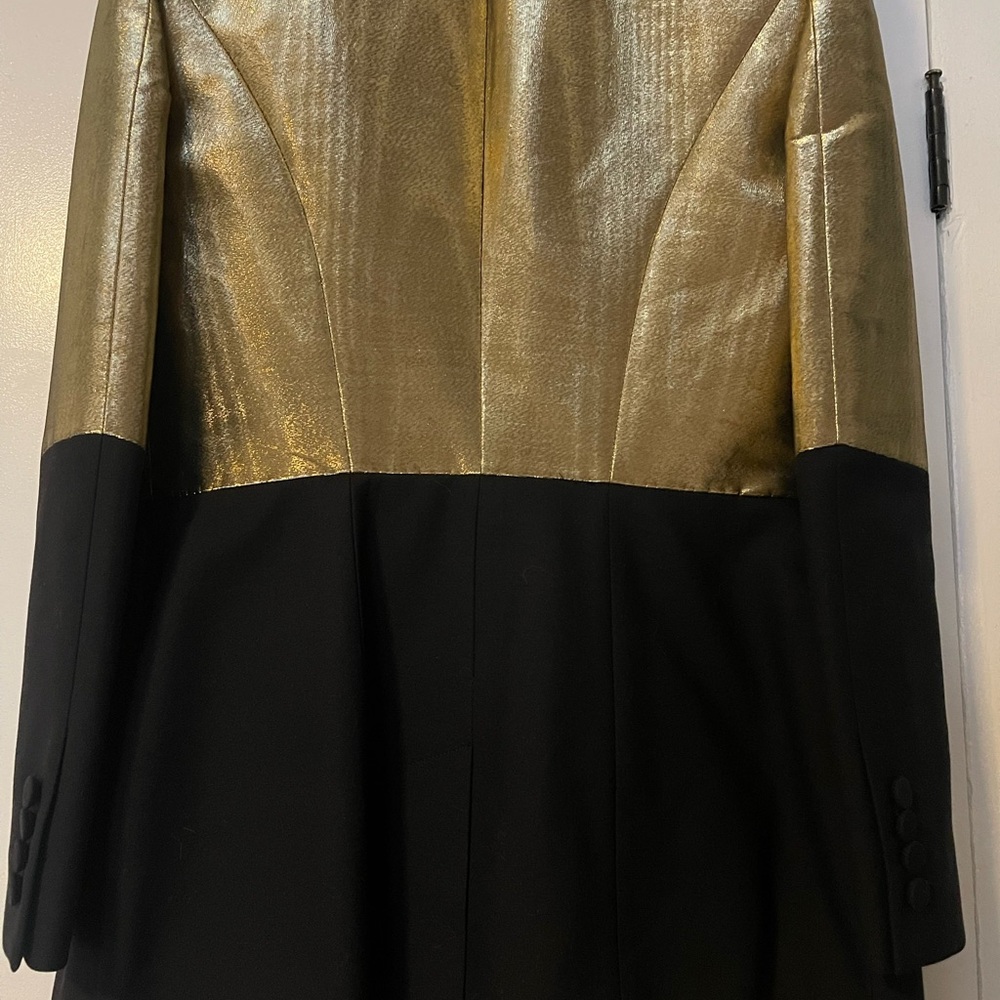 Alexander McQueen Black and Gold Blazer sz 44 - Picture 2 of 4